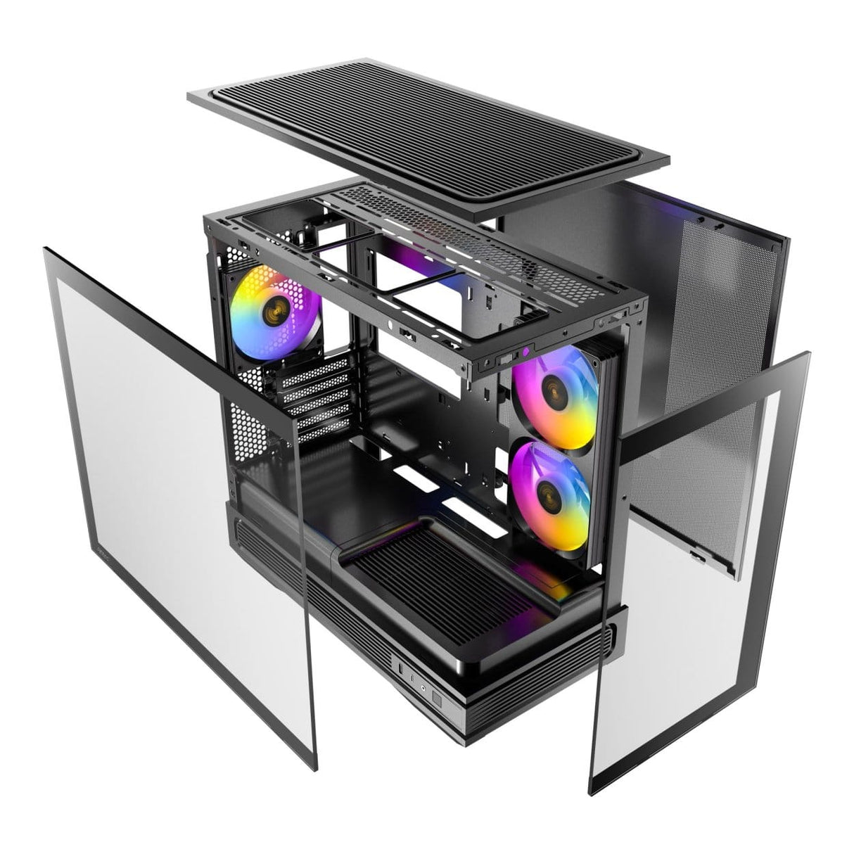 Antec C2M ARGB Compact Micro-ATX Gaming PC Case - Black