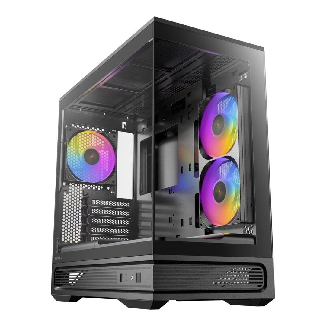 Antec C2M ARGB Compact Micro-ATX Gaming PC Case - Black