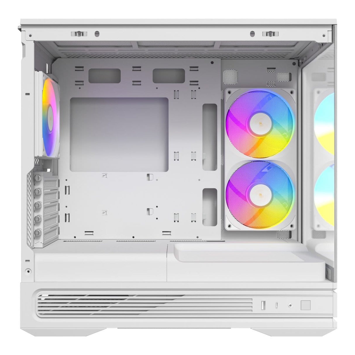 Antec C2M ARGB Compact Micro-ATX Gaming PC Case - White