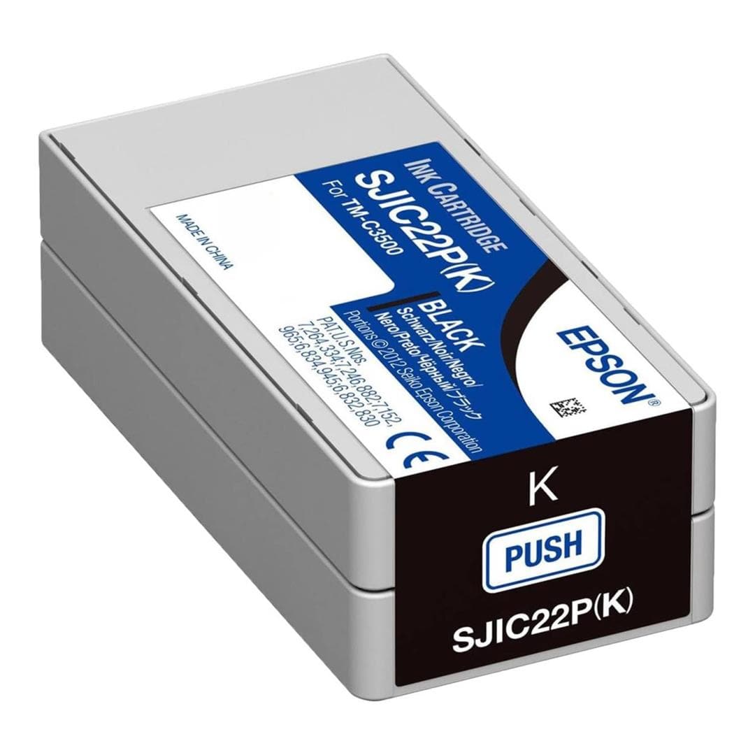 Epson SJIC22P Black Ink Cartridge Original C33S020601 Single-pack
