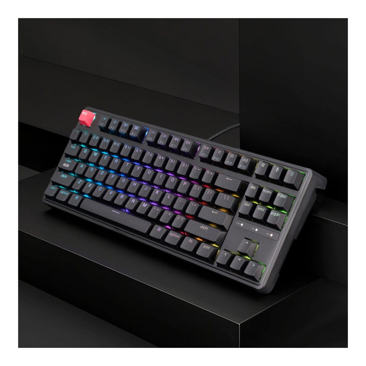 KeyChron C3 Pro 8K QMK Wired Custom Mechanical Keyboard - Black C3PX-H4