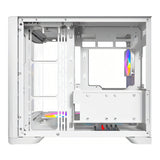Antec C5 Curve ARGB Dual Chamber Mid-Tower ATX Gaming White PC Case