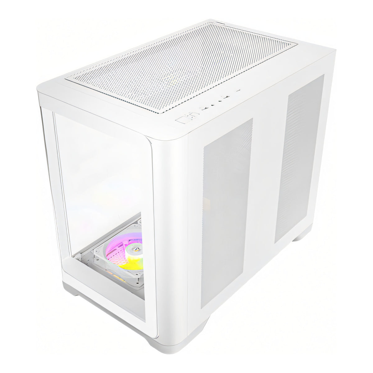 Antec C5 Curve ARGB Dual Chamber Mid-Tower ATX Gaming White PC Case