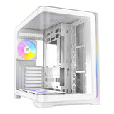 Antec C5 Curve ARGB Dual Chamber Mid-Tower ATX Gaming White PC Case