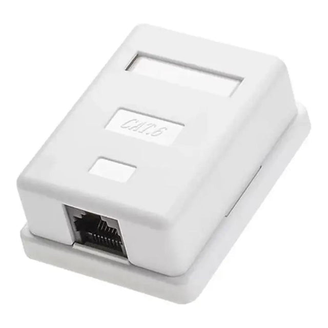 Unbranded CAT6 UTP 1-Port RJ45 Surface Wall Box 50U C6-UT-1P-SWB