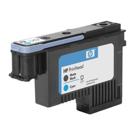 HP 91 Matte Black and Cyan DesignJet Printhead C9460A