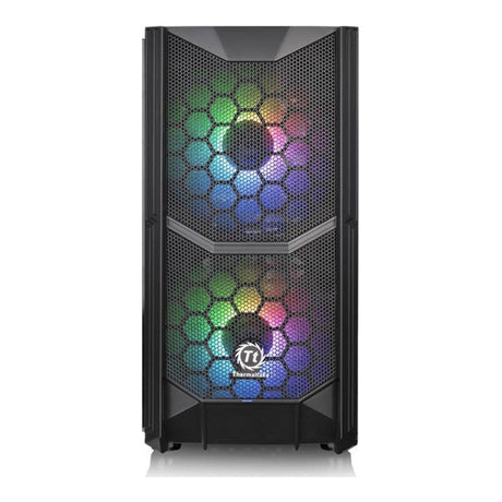 Thermaltake Commander C35 TG ARGB Edition Midi Tower Black Gaming PC Case CA-1N6-00M1WN-00