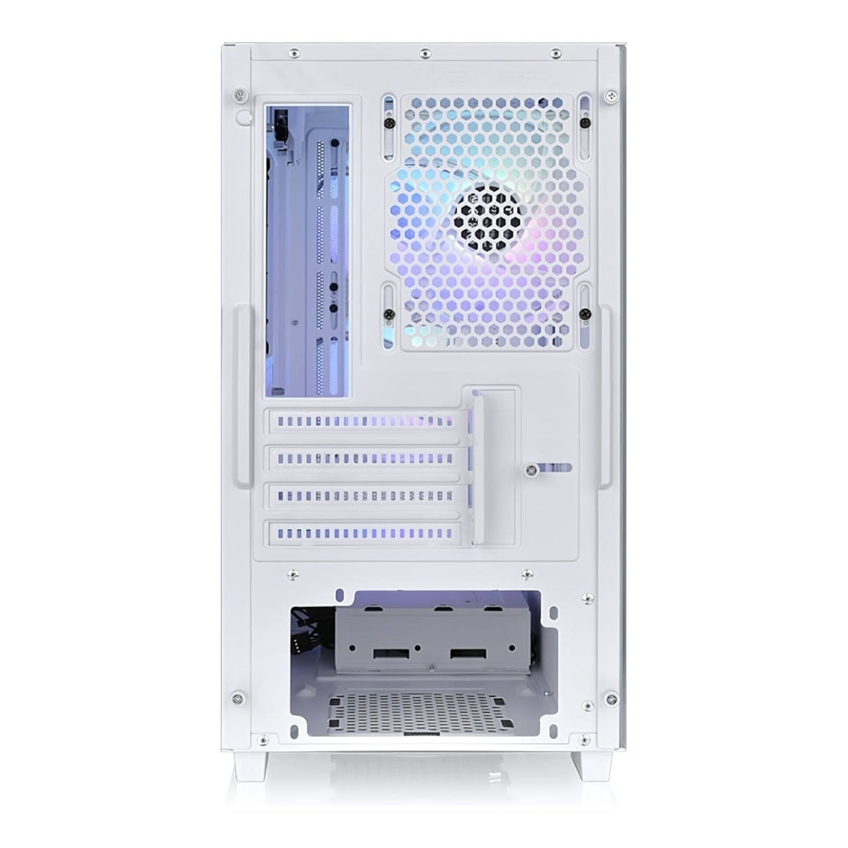 Thermaltake Versa H16 TG ARGB Micro Tower Snow Gaming PC Case CA-1Y8-00S6WN-01