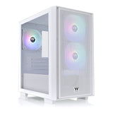 Thermaltake Versa H16 TG ARGB Micro Tower Snow Gaming PC Case CA-1Y8-00S6WN-01