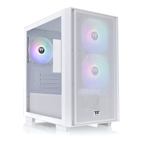 Thermaltake Versa H16 TG ARGB Micro Tower Snow Gaming PC Case CA-1Y8-00S6WN-01