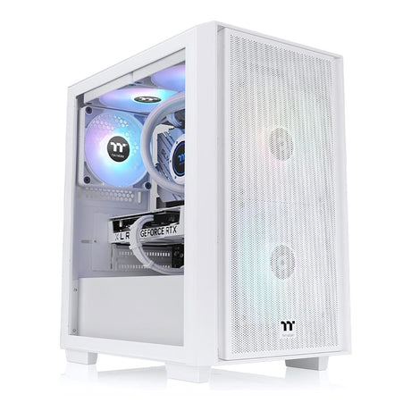 Thermaltake Versa H16 TG ARGB Micro Tower Snow Gaming PC Case CA-1Y8-00S6WN-01