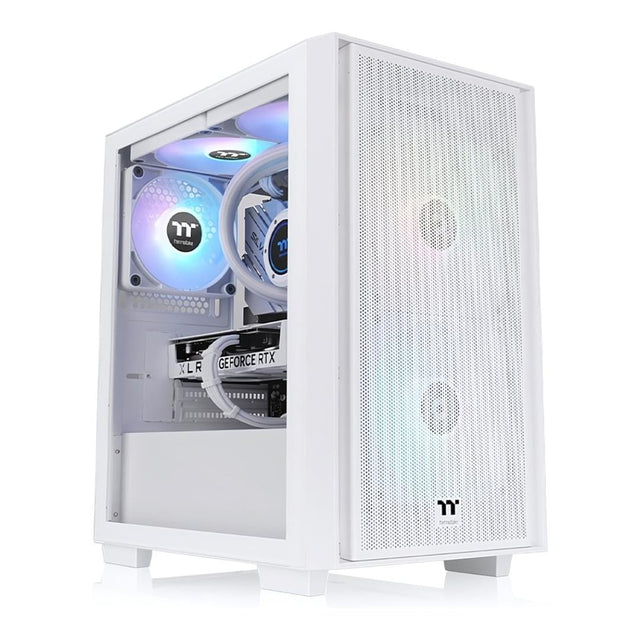 Thermaltake Versa H16 TG ARGB Micro Tower Snow Gaming PC Case CA-1Y8-00S6WN-01