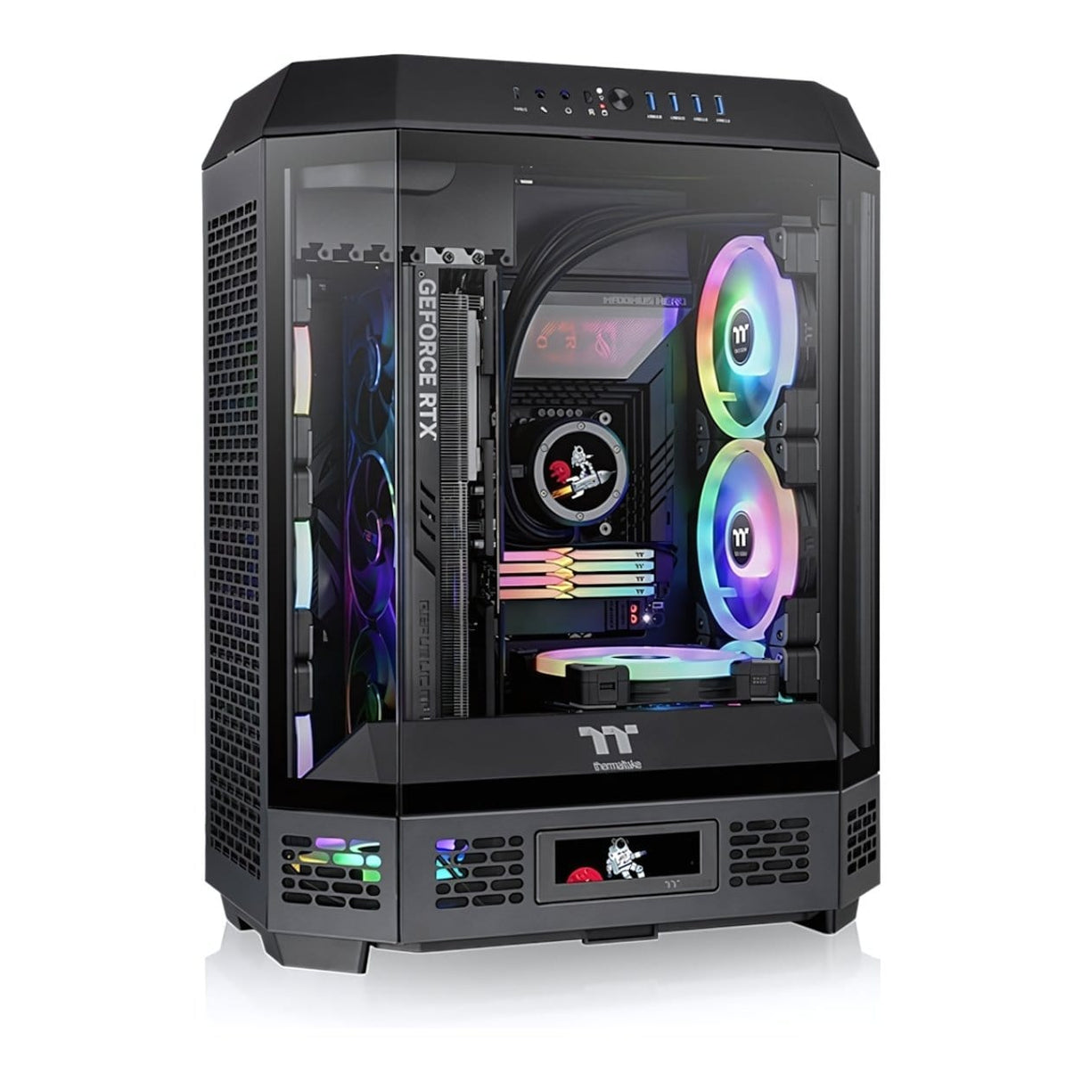 Thermaltake The Tower 600 Mid Tower ATX Black Gaming PC Case CA-1Z1-00M1WN-00