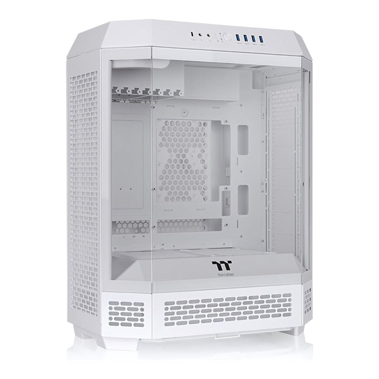 Thermaltake The Tower 600 Mid Tower ATX Snow Gaming PC Case CA-1Z1-00M6WN-00