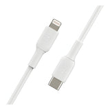 Belkin 1m USB-C to Lightning Cable White CAA003BT1MWH