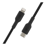 Belkin BoostCharge Pro 1m Braided USB-C to Lightning Cable - Black CAA004BT1MBK