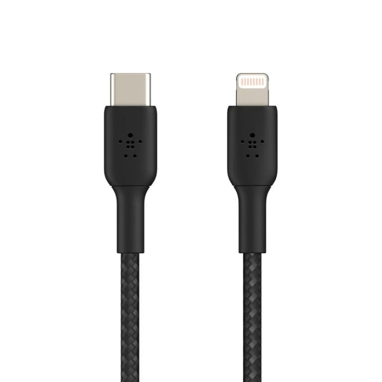 Belkin BoostCharge USB Type-C to Lightning 2m Braided Cable Black CAA004BT2MBK