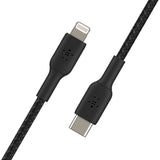 Belkin BoostCharge USB Type-C to Lightning 2m Braided Cable Black CAA004BT2MBK