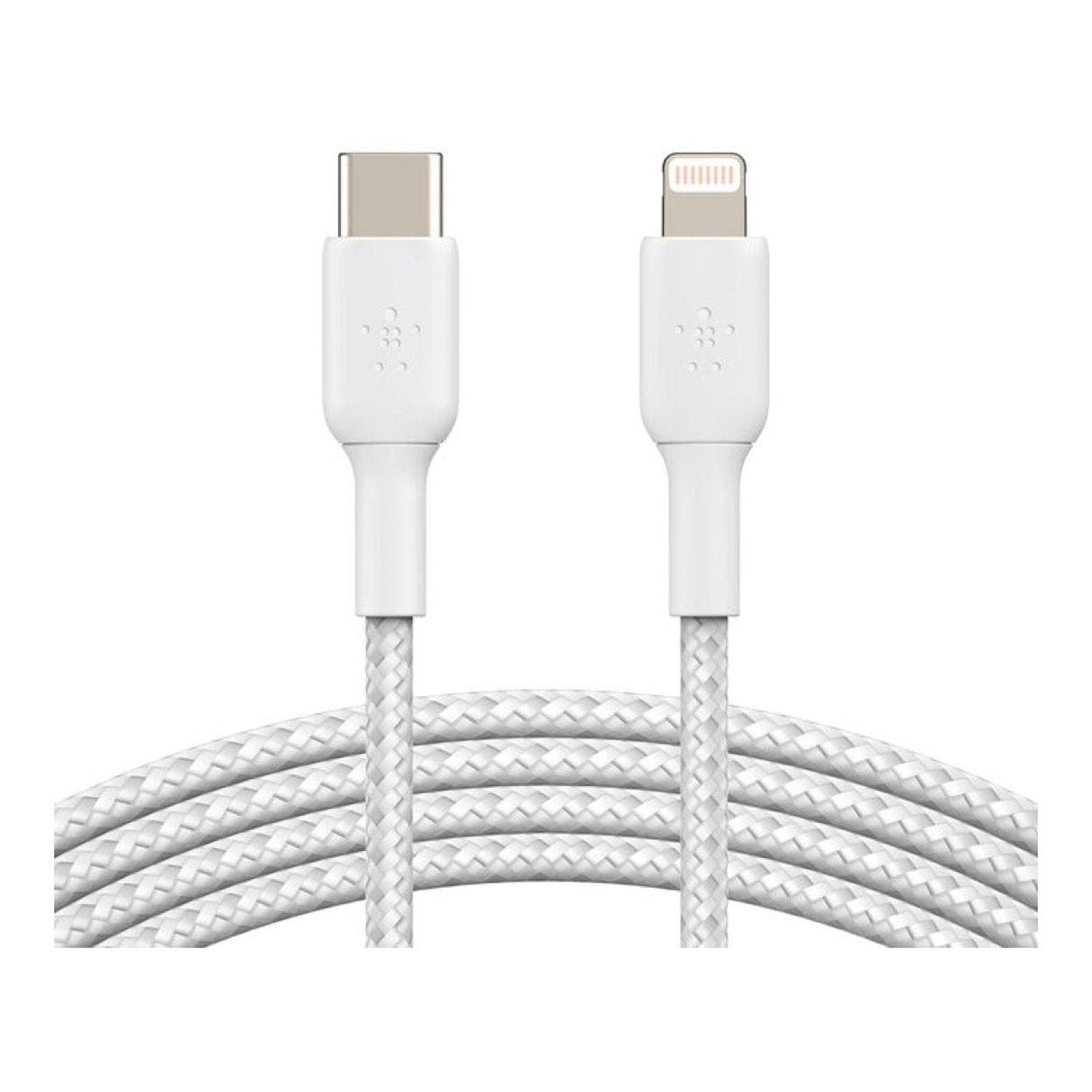 Belkin 2m BoostCharge 30W Braided USB-C to Lightning Cable White CAA004BT2MWH