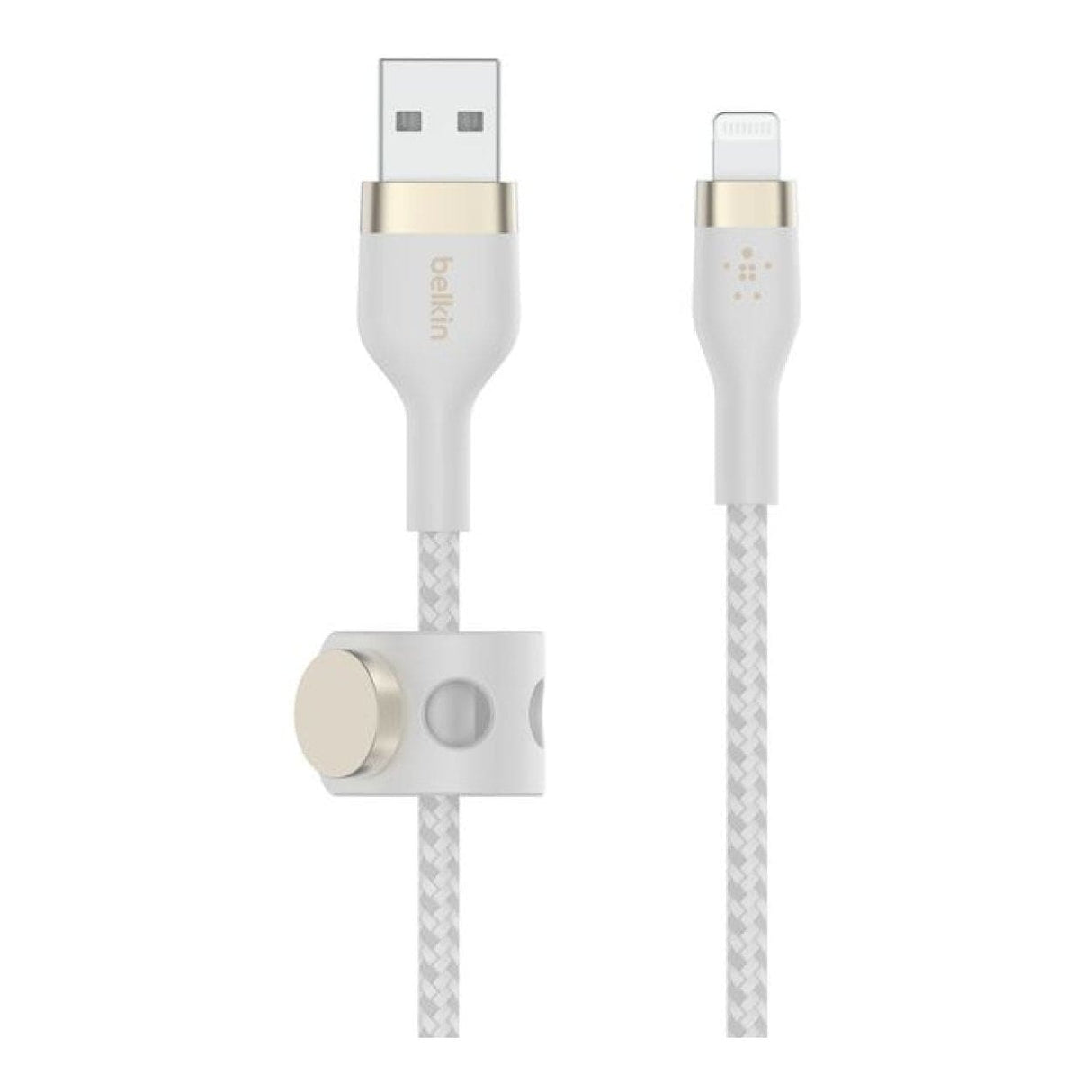 Belkin BoostCharge Pro Flex USB-A Cable with Lightning Connector White CAA010BT3MWH