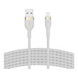 Belkin BoostCharge Pro Flex USB-A Cable with Lightning Connector White CAA010BT3MWH