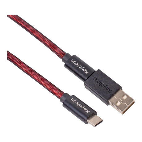 KeyChron Premium Coiled Aviator Cable - Red CAB-2