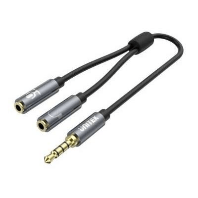 Unitek 3.5mm Plug to Dual 3.5mm Jack Splitter Stereo Cable CAB-3.5MM-M-F-0.2M-U