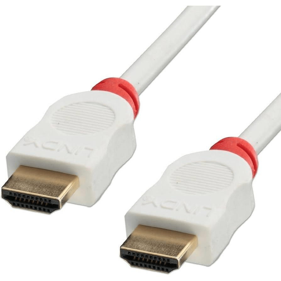 Lindy 1m HDMI High Speed Cable White CAB-HDMI-M-1M-LIN