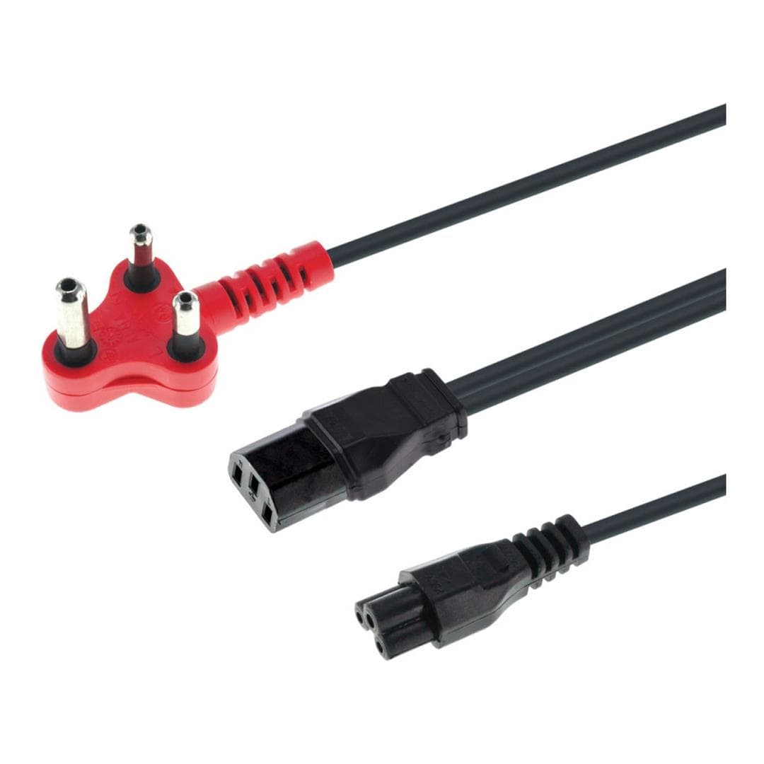 LinkQnet 3M Multi-Headed IEC C13 to Clover Dedicated Power Cable CAB-PWR-1C1IEC-BD-3M