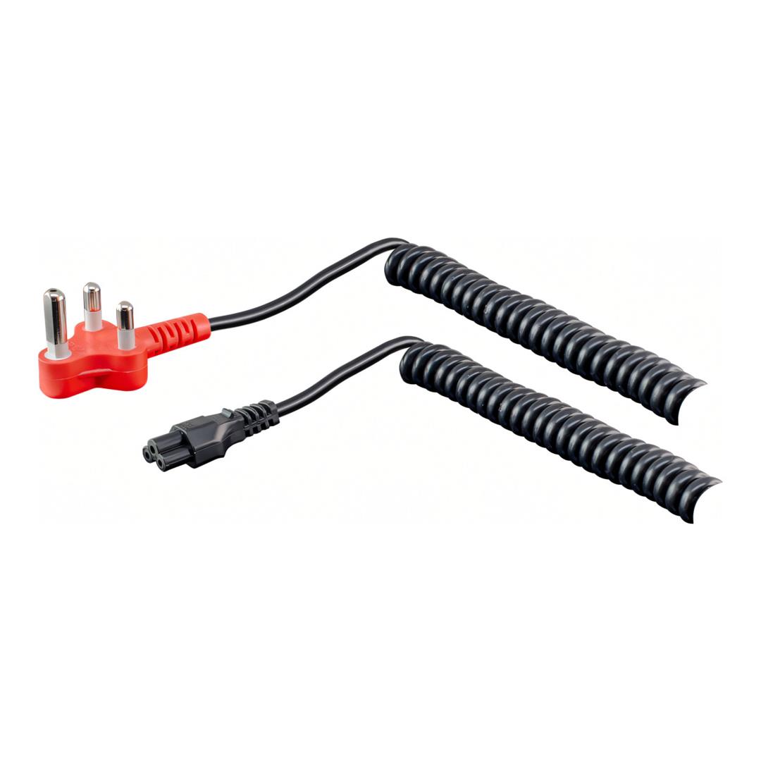 LinkQnet 0.6-1.8m Dedicated IEC C5 Clover Coiled Power Cable CAB-PWR-D-CLO-CURL