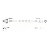 LinkQnet 0.6-1.8m Dedicated IEC C15 Hot-Socket Coiled Power Cable CAB-PWR-D-K-CURLY