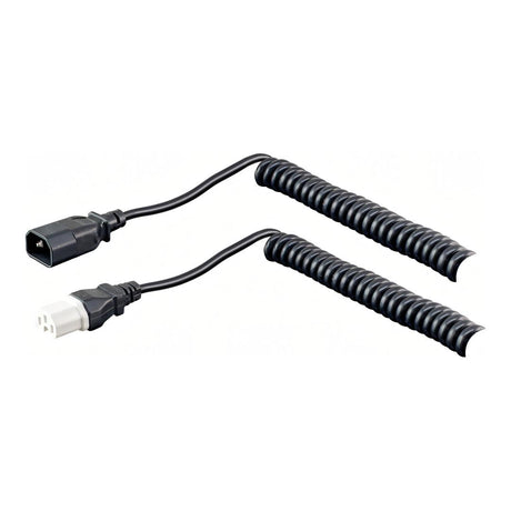 LinkQnet 0.6-1.8m C14 to C15 Hot-Socket Coiled Extension Power Cable CAB-PWR-D-KMKF-CURLY