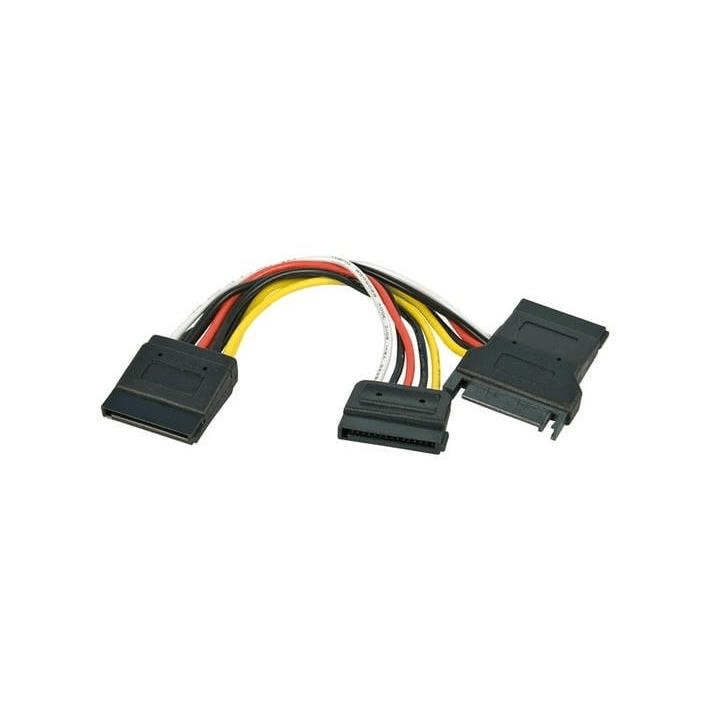 LinkQnet 15cm 15-Way Sata Power Splitter Cable CAB-SATAM-Y-SATAF