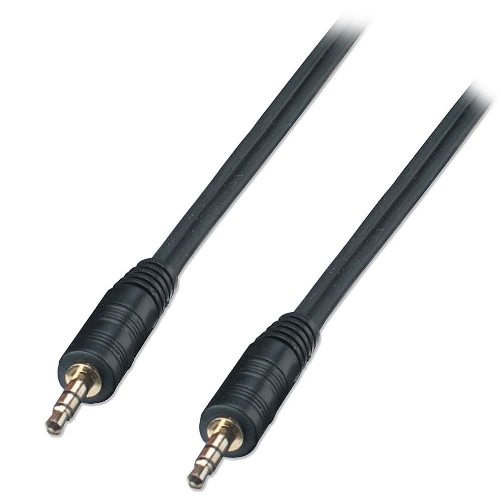 Lindy 0.25m Male to Male Audio Cable CAB-STEREOM-0.25M-CL