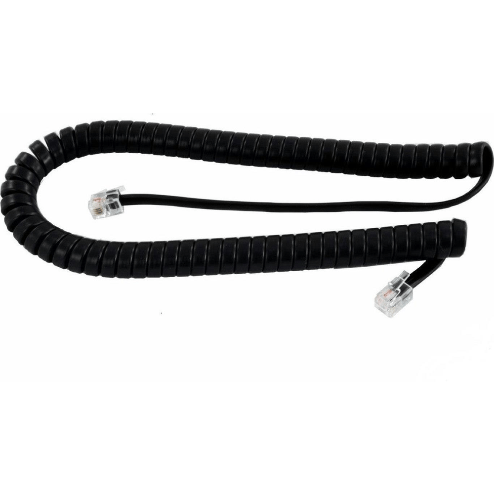 Line Cable Rj9 LinkQnet RJ9 Curly Telephone Cable Black CAB-TEL-CURL-RJ9-B – FirstShop