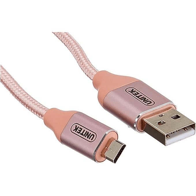 Unitek 1m Micro USB Charging Cable Rose Gold CAB-USB-MICRO-U-ARG