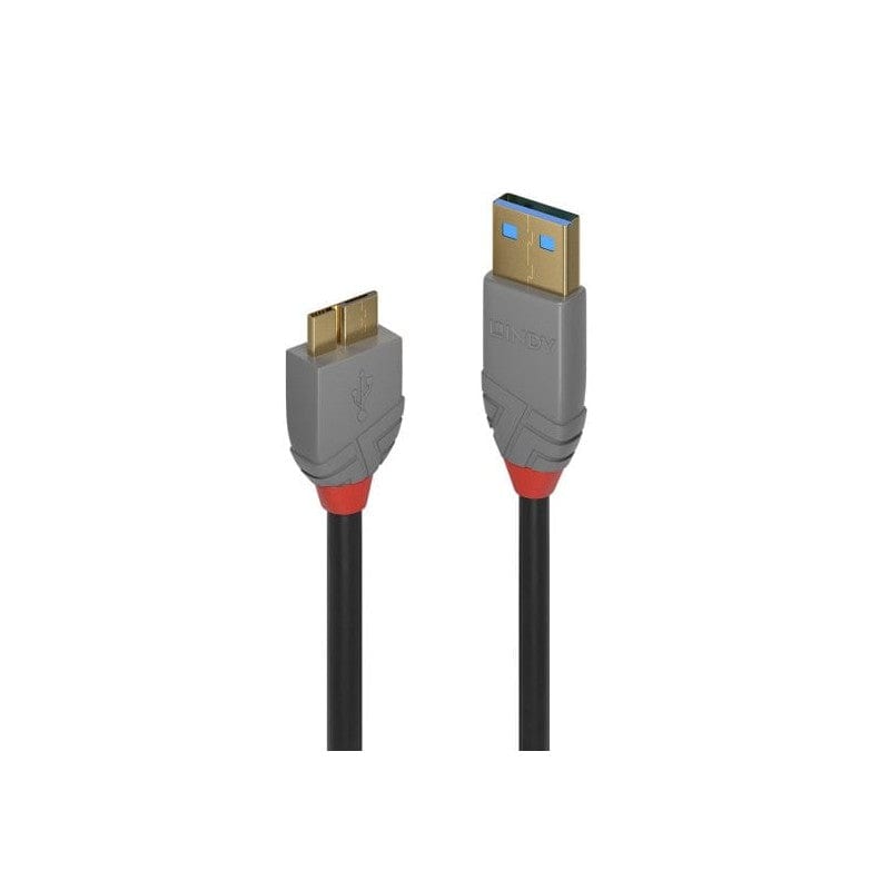 Lindy Anthra Line 3m USB 3.2 Type A to Micro-B Cable CAB-USB3-MICROB-3M-L