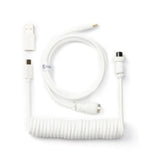 Keychron Coiled Type-C Aviator Cable 1.3m White CAB-W