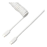 Keychron Coiled Type-C Aviator Cable 1.3m White CAB-W