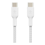 Belkin BoostCharge Type-C Male to Male USB Braided Cable 2m White CAB004BT2MWH