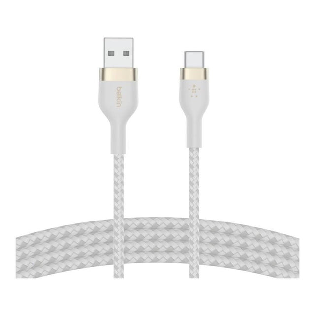 Belkin 1m BoostCharge Pro Flex 15W USB-A to USB-C Cable White CAB010DS1MWH