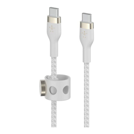 Belkin BoostCharge Pro Flex Type-C Male to Male USB Braided Cable 3m White CAB011BT3MWH
