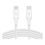 Belkin BoostCharge Type-C Male to Male USB Braided Cable 2m White CAB014BT2MWH