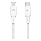 Belkin BoostCharge Type-C Male to Male USB Braided Cable 2m White CAB014BT2MWH