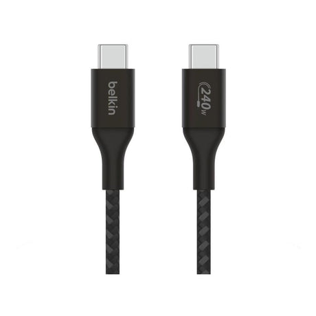 Belkin BoostCharge Type-C Male to Male USB Braided Cable 2m Black CAB015bt2MBK