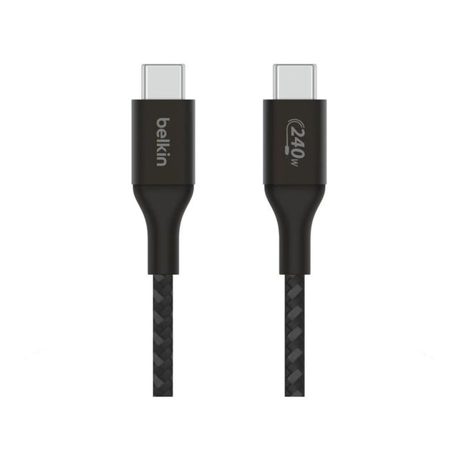 Belkin BoostCharge Type-C Male to Male USB Braided Cable 2m Black CAB015bt2MBK