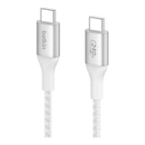 Belkin BoostCharge Type-C Male to Male USB Braided Cable 2m White CAB015bt2MWH