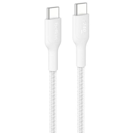Belkin 2m BoostCharge ProUSB-C to USB-C 240W Braided Cable White CAB025HQ2MWH