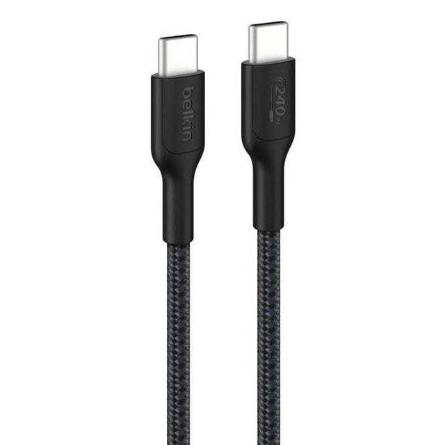 Belkin 3m BoostCharge Pro USB-C to USB-C 240W Braided Cable Black CAB025HQ3MBK