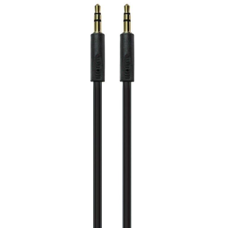 Volkano Slim Series 3.5mm Aux Stereo Cable 2m Black CAB348-BK